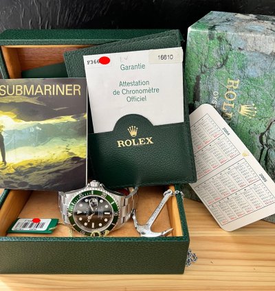 Rolex Submariner Date Kermit Fat Four Nos