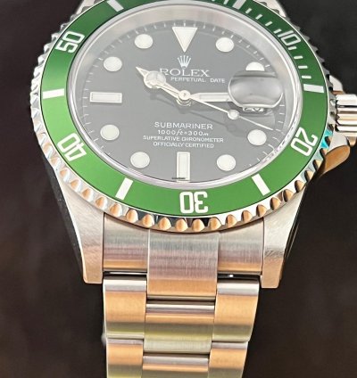 Rolex Submariner Date Kermit Fat Four Nos