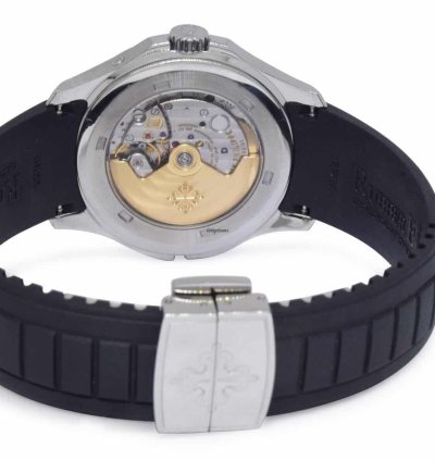 Patek Philippe Aquanaut 5164 Aquanaut Dual Time Steel Rubber Watch Box Papers 13 5164a