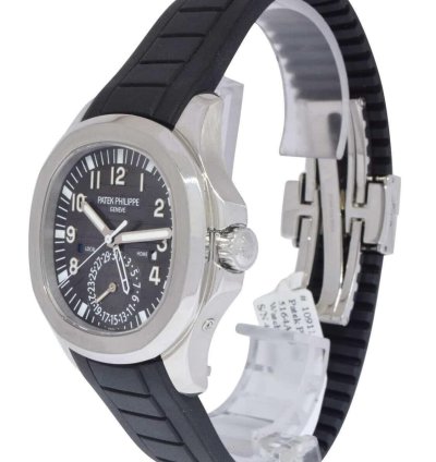 Patek Philippe Aquanaut 5164 Aquanaut Dual Time Steel Rubber Watch Box Papers 13 5164a
