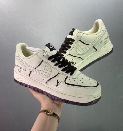 Louisvuittion X Nik E Air Force Ignite Edition Sneakers