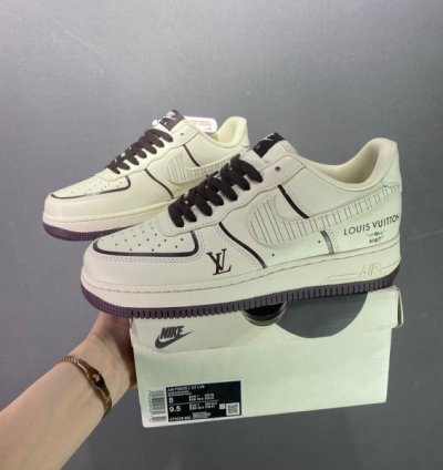 Louisvuittion X Nik E Air Force Ignite Edition Sneakers