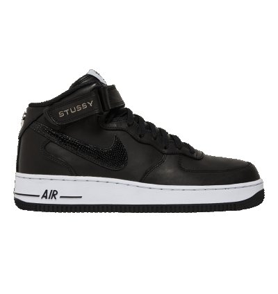 Stussy Air Force 1 Mid Black Snakeskin
