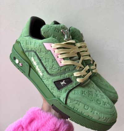 Louisvuitton By Tyler The Creator 2024 Lv Trainer Green Sneakers