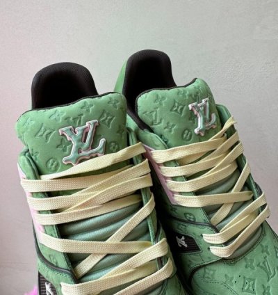 Louisvuitton By Tyler The Creator 2024 Lv Trainer Green Sneakers
