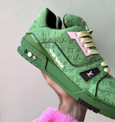 Louisvuitton By Tyler The Creator 2024 Lv Trainer Green Sneakers