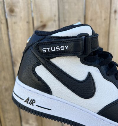 Stussy Air Force 1 Mid Black White