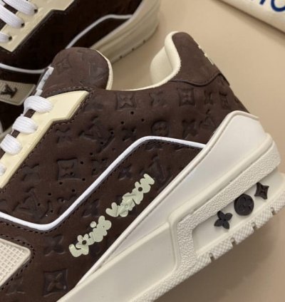 Louisvuitton By Tyler The Creator 2024 Trainer Mocha Monogram Nubuck Sneakers