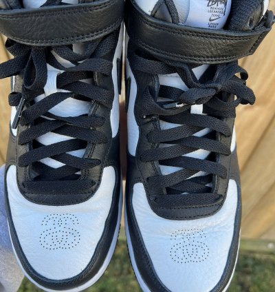 Stussy Air Force 1 Mid Black White