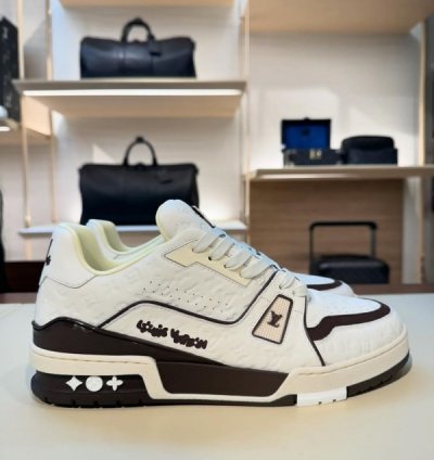 Louisvuitton By Tyler The Creator 2024 Trainer White Mocha Sneakers