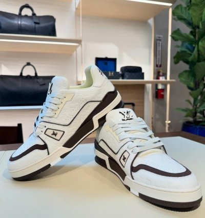 Louisvuitton By Tyler The Creator 2024 Trainer White Mocha Sneakers