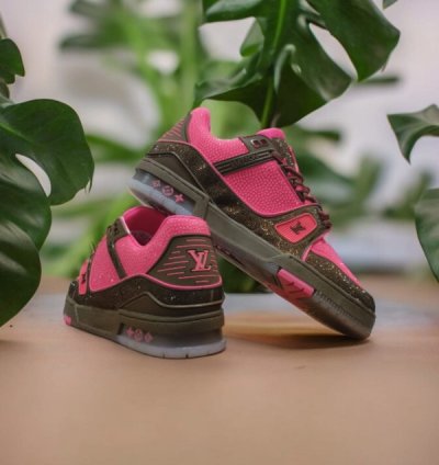 Louisvuitton Crystal Diamond Pink Sneaker