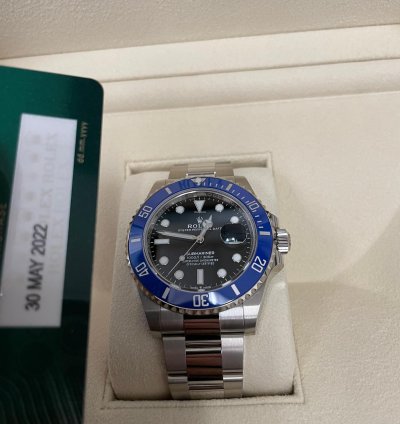 Rolex Submariner Date Men Watch White Gold Blue Black Cookie Monster 126619lb 126619lb-0003 18 Kt