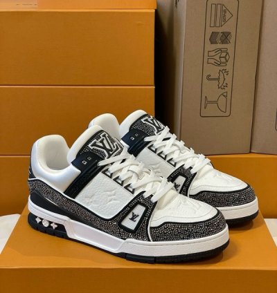 Louisvuitton Crystal Diamond Sneakers