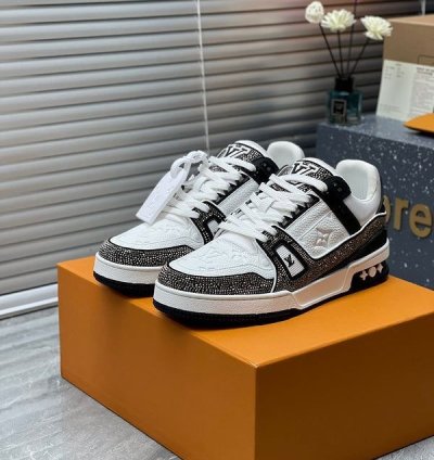 Louisvuitton Crystal Diamond Sneakers