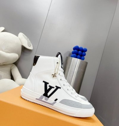Louisvuitton Lv Charlie Ankle White Sneakers