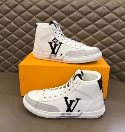 Louisvuitton Lv Charlie Ankle White Sneakers