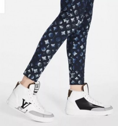 Louisvuitton Lv Charlie Ankle White Sneakers