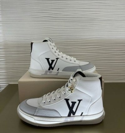 Louisvuitton Lv Charlie Ankle White Sneakers