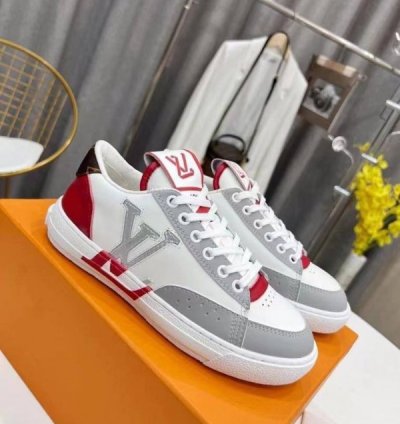 Louisvuitton Lv Charlie White Red Sneaker