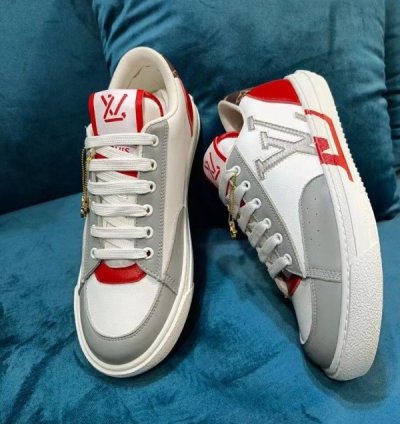 Louisvuitton Lv Charlie White Red Sneaker
