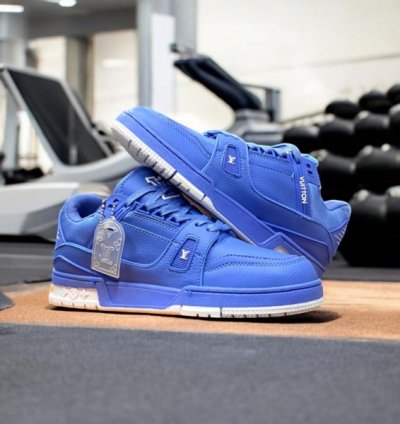Louisvuitton Lv Trainer University Blue Sneakers