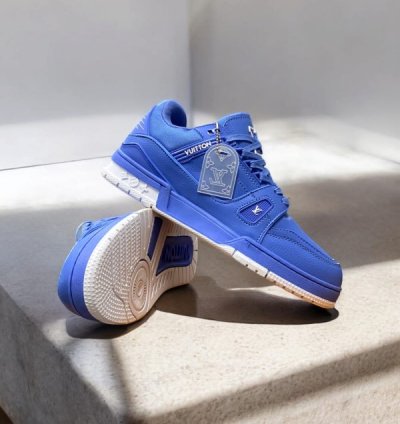 Louisvuitton Lv Trainer University Blue Sneakers