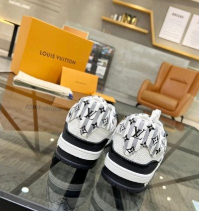 Louisvuitton Lv Trainer Virgil Abloh White Black Sneakers