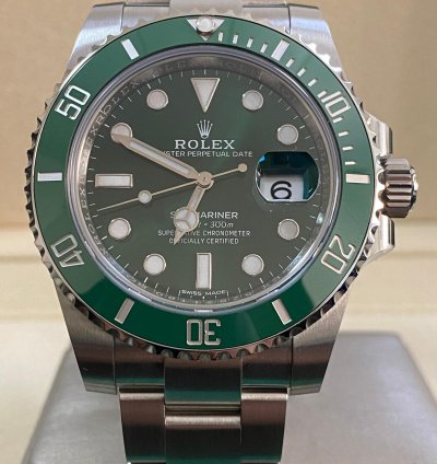 Rolex Submariner Date New 2020 Full Set Submariner Date Hulk Discontinued Model New Style Card