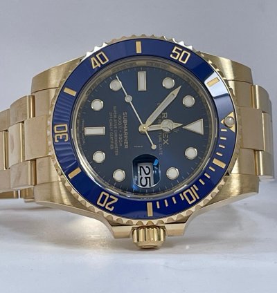 Rolex Submariner Date New 2020 Submariner Date Yellow Gold Blue Dial Blue Bezel 116618lb