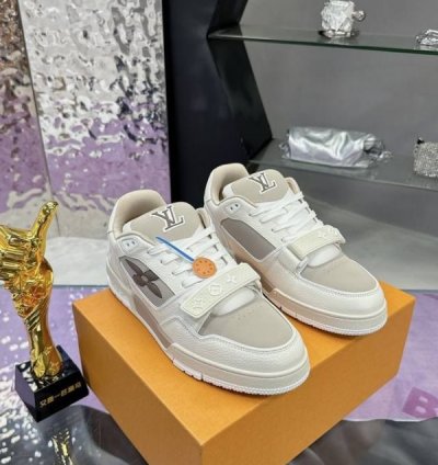 Louisvuitton Stripe Trainer 2024 Sneakers