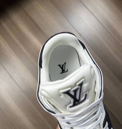 Louisvuitton Trainer Black Denim Sneakers