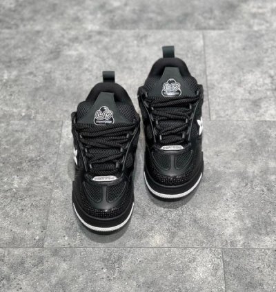Louisvuitton Trainer Black Denim Sneakers