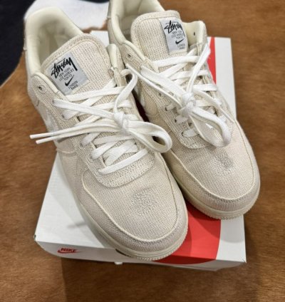 Stussy Nike Air Force 1 Low Fossil