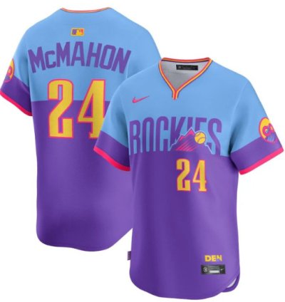 Ryan Mcmahon Jersey 24 Colorado Rockies 2025 City Connect Stitched Premier Limited