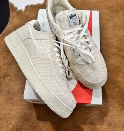 Stussy Nike Air Force 1 Low Fossil