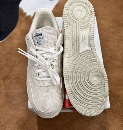 Stussy Nike Air Force 1 Low Fossil