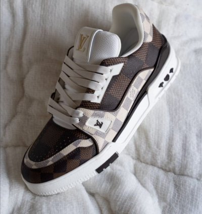 Louisvuitton Trainer Brown Checkered Sneakers
