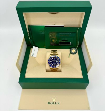 Rolex Submariner Date New 2024 Submariner Bluesy 41mm 126618lb Yellow Gold Blue Dial