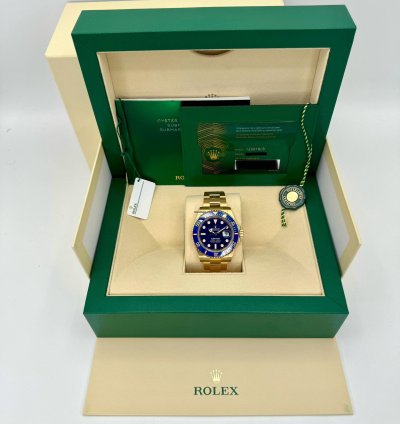 Rolex Submariner Date New 2024 Submariner Bluesy 41mm 126618lb Yellow Gold Blue Dial