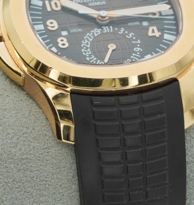Patek Philippe Aquanaut 5164r Travel Time 18k Rose Gold Boxes Papers