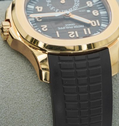 Patek Philippe Aquanaut 5164r Travel Time 18k Rose Gold Boxes Papers