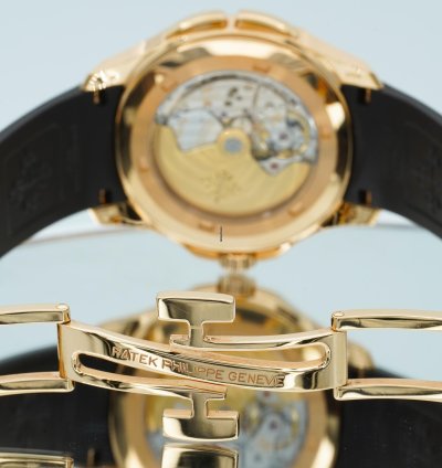 Patek Philippe Aquanaut 5164r Travel Time 18k Rose Gold Boxes Papers