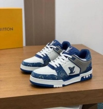 Louisvuitton Trainer Denim Sneakers