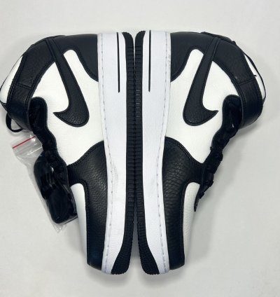 Stussy Nike Air Force 1 Mid Black White Shoes Size 9 5