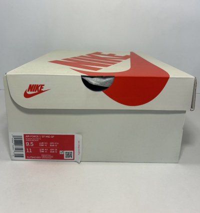 Stussy Nike Air Force 1 Mid Black White Shoes Size 9 5