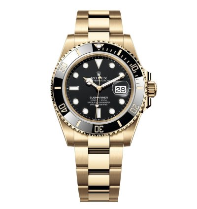 Rolex Submariner Date New 2025 18k Yellow Gold Black Dial Black Ceramic Bezel