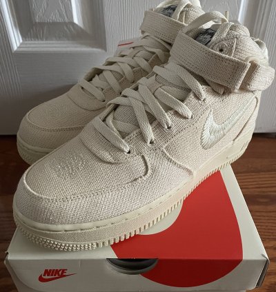 Stussy Nike Air Force 1 Mid Fossil Men 7 Women 8 5 New