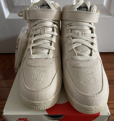 Stussy Nike Air Force 1 Mid Fossil Men 7 Women 8 5 New