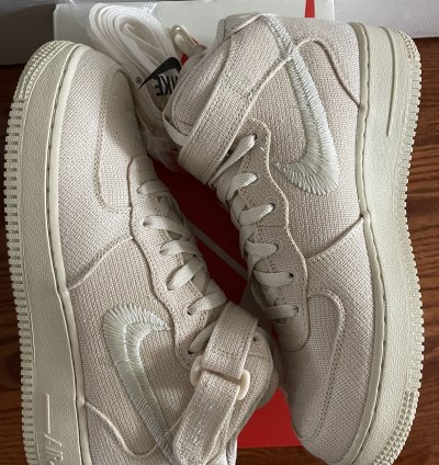 Stussy Nike Air Force 1 Mid Fossil Men 7 Women 8 5 New